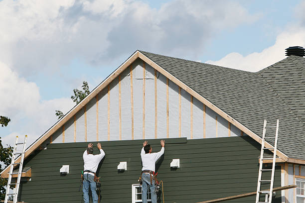 Professional Emergency Siding Repair technician working in Melrose, MA